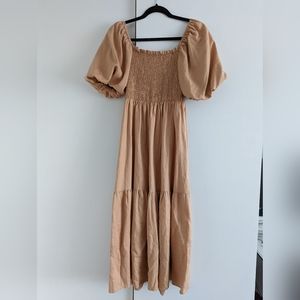 Madison the Label Maxi dress in Camel, S / AU8